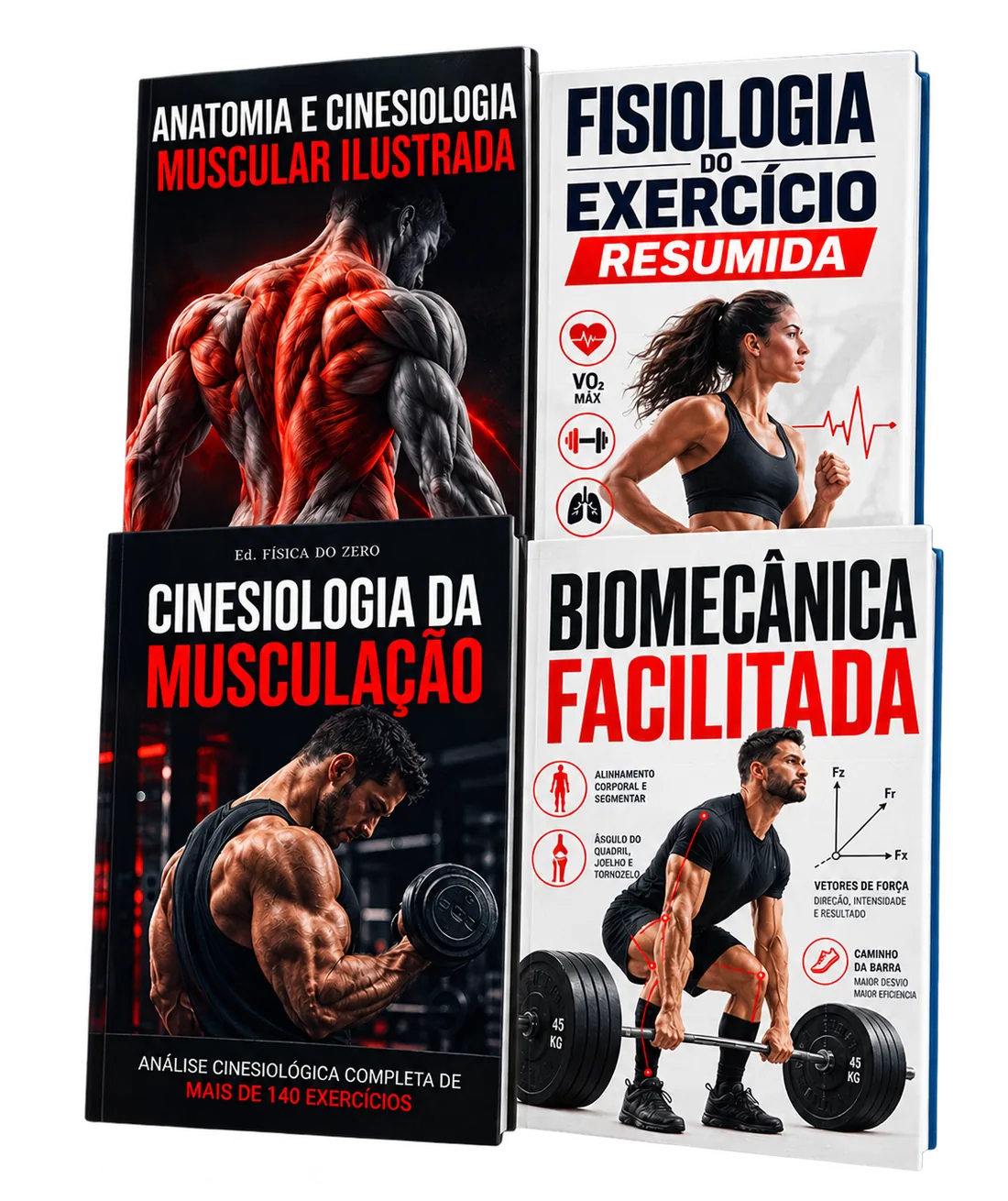Os quatro materiais do Super Combo Educação Física